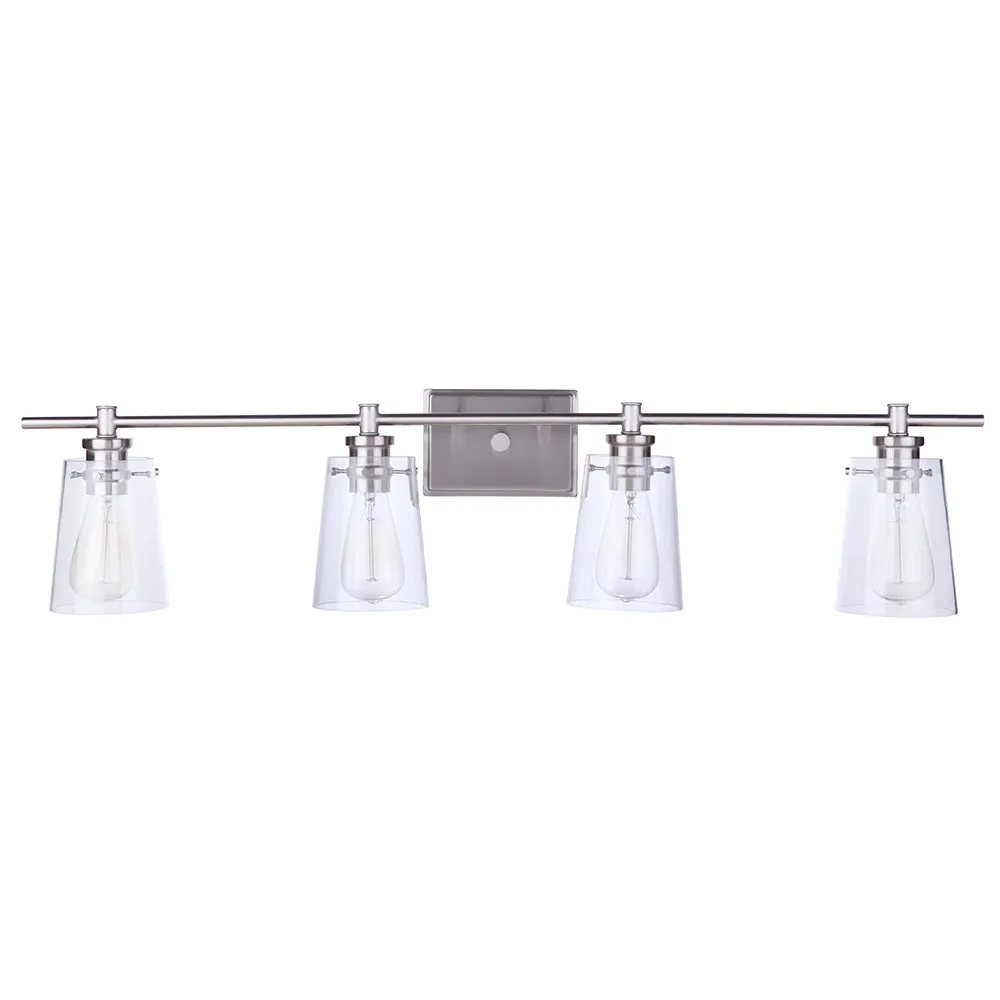 Mia 4 Light Vanity - Satin Nickel