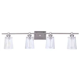 Mia 4 Light Vanity - Satin Nickel