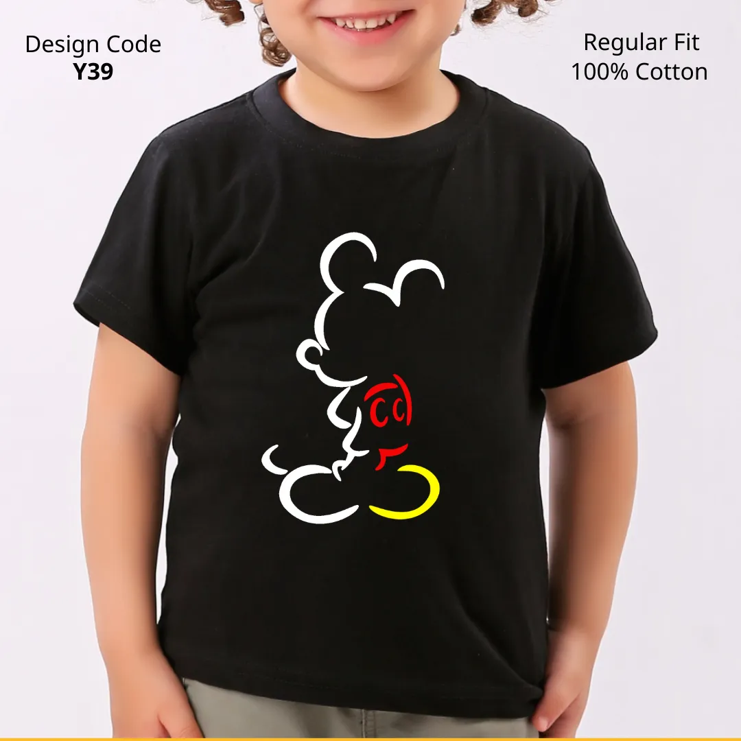 Mickey Mouse Shadow T-shirt ( Design Y39 )