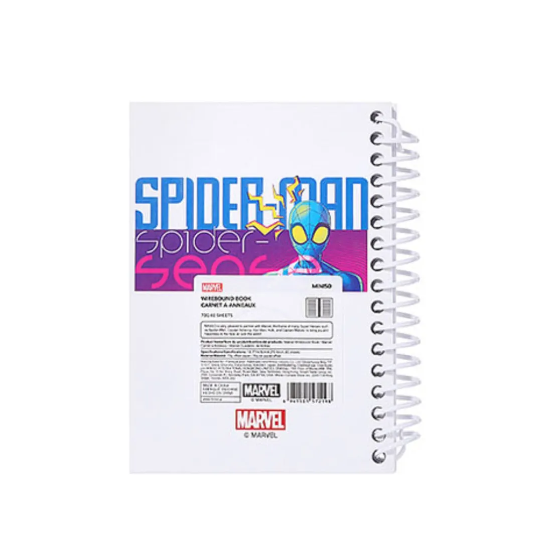 MINISO x Marvel - Cartoon Notebook Wirebound Book 80 Sheets, Small