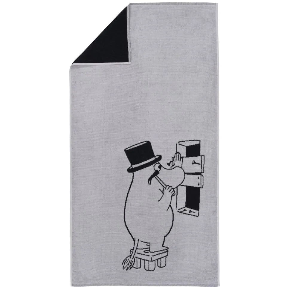 Moominpappa Bath Towel 70x140cm Grey - Moomin Arabia