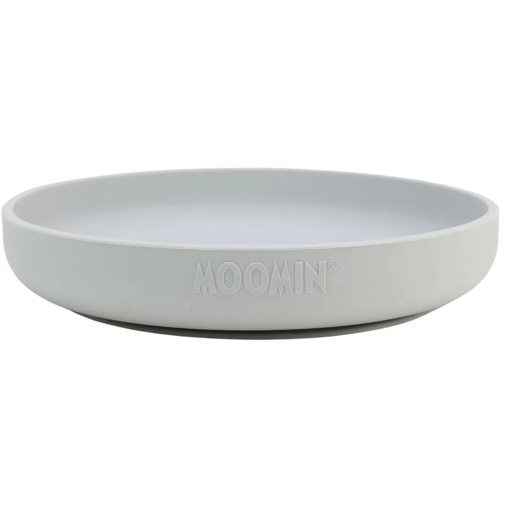 Moominpappa Silicone Plate Grey – Rätt Start