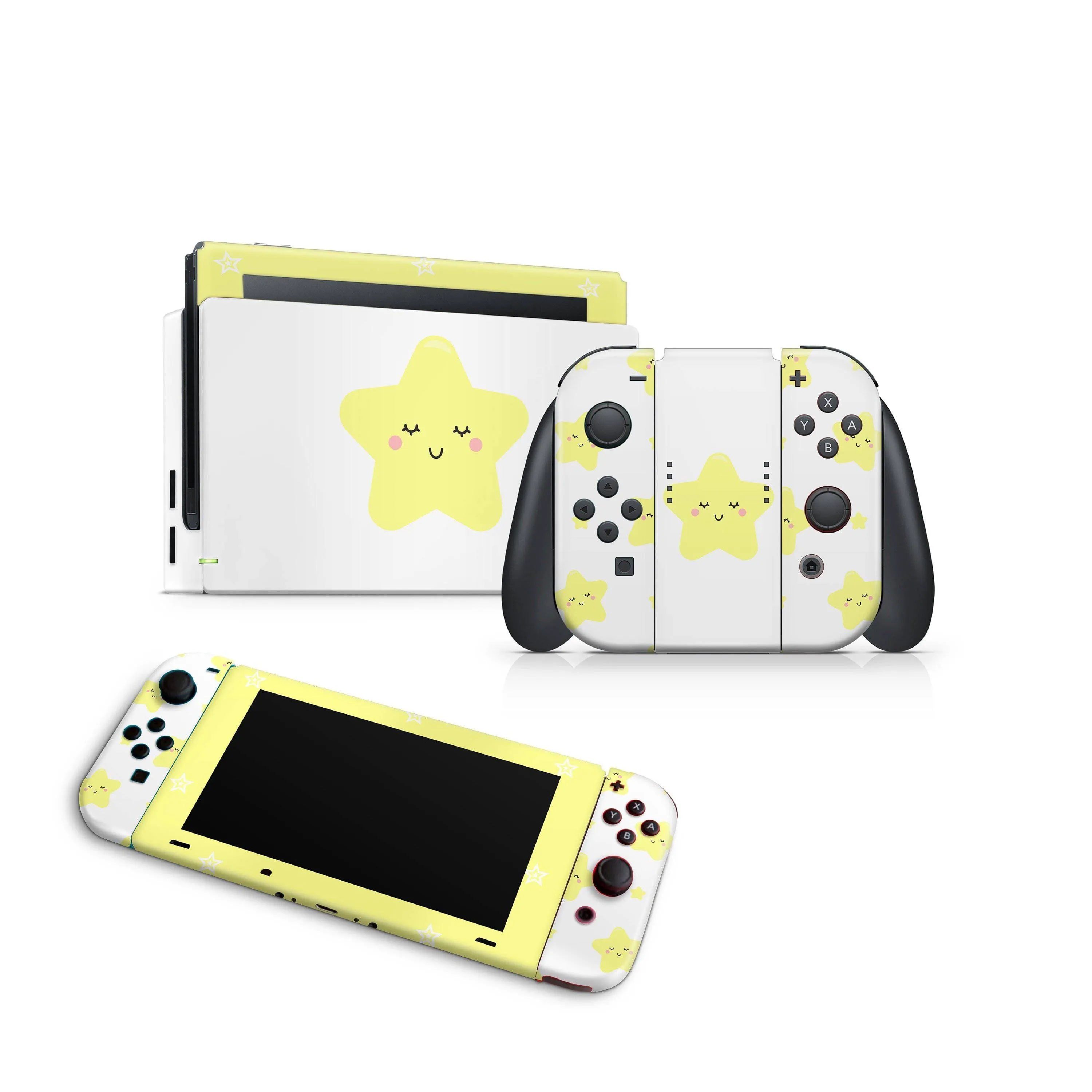 Nintendo Switch Skin Decals - Starry Cartoon - Wrap Vinyl Sticker