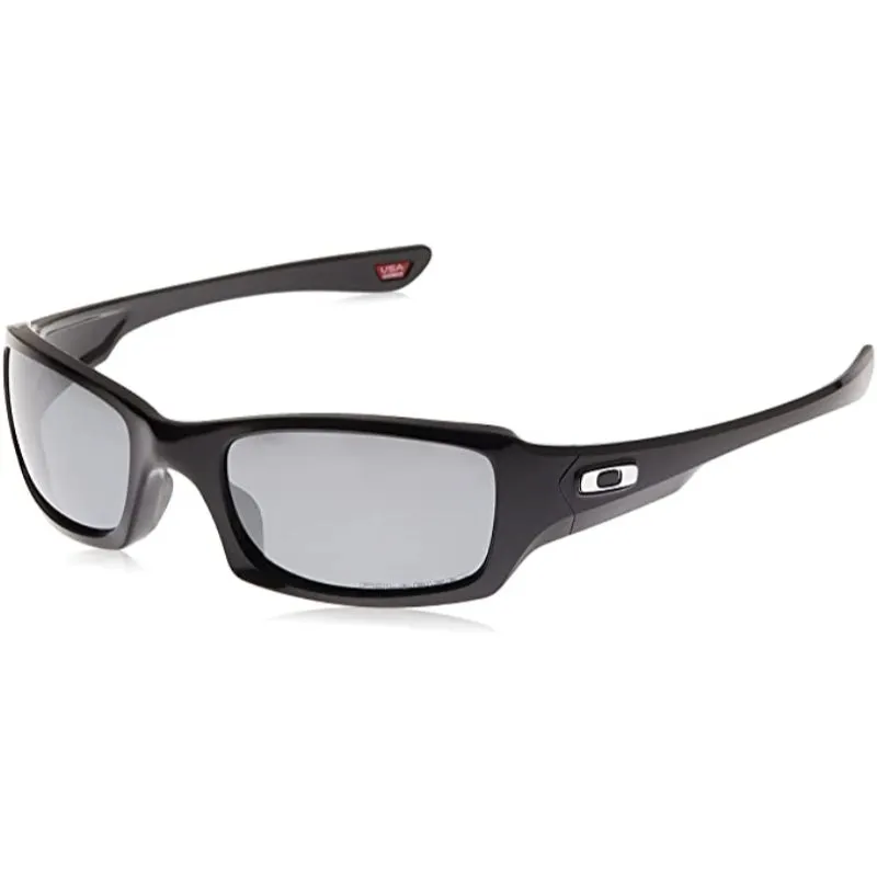 Oakley Fives Squared Polished Black W/ Black Iridium Polarized