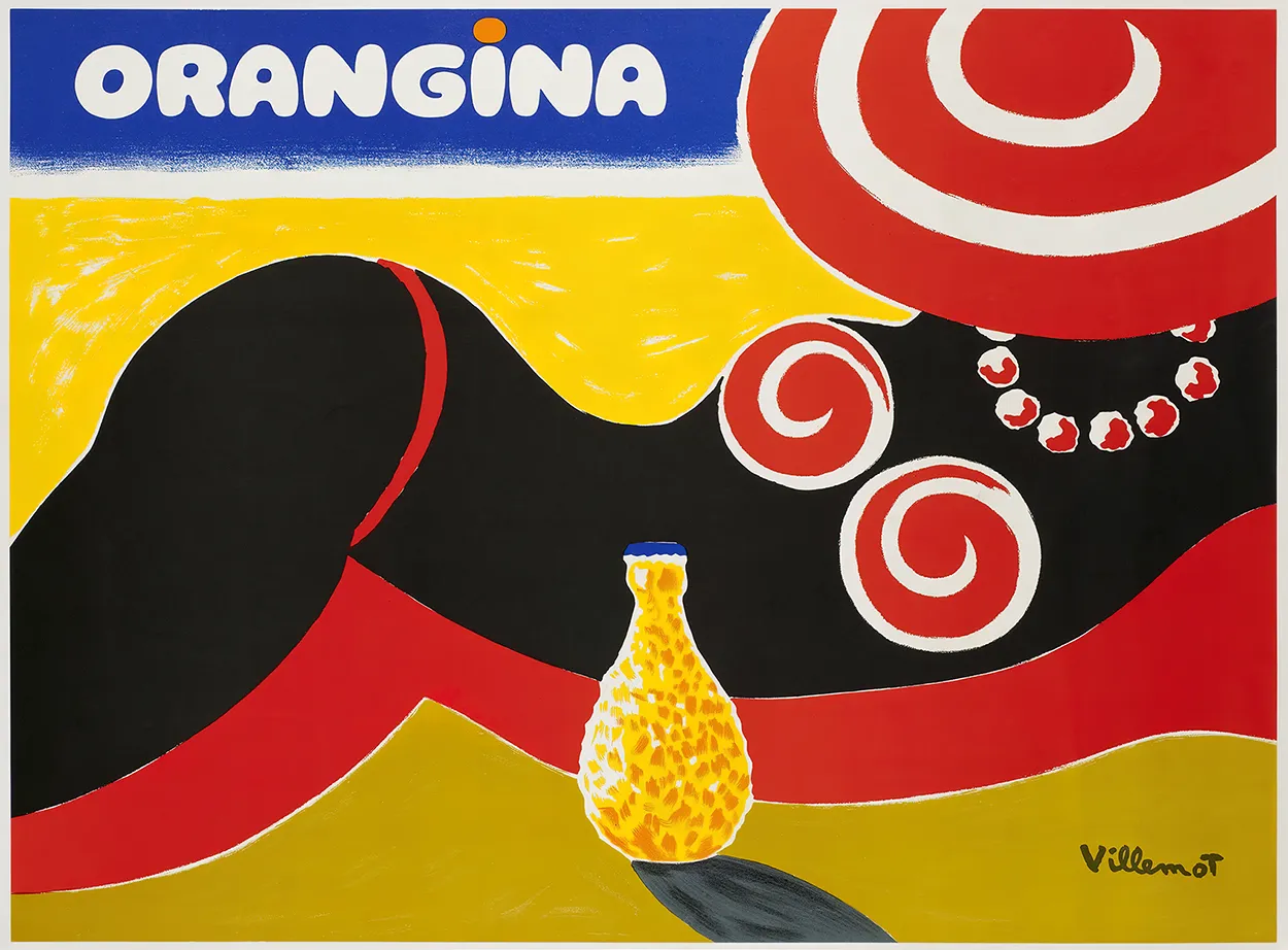 Orangina Beach Print