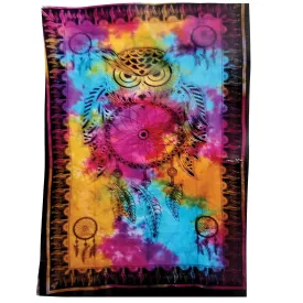 Owl Dreamcatcher Tapestry