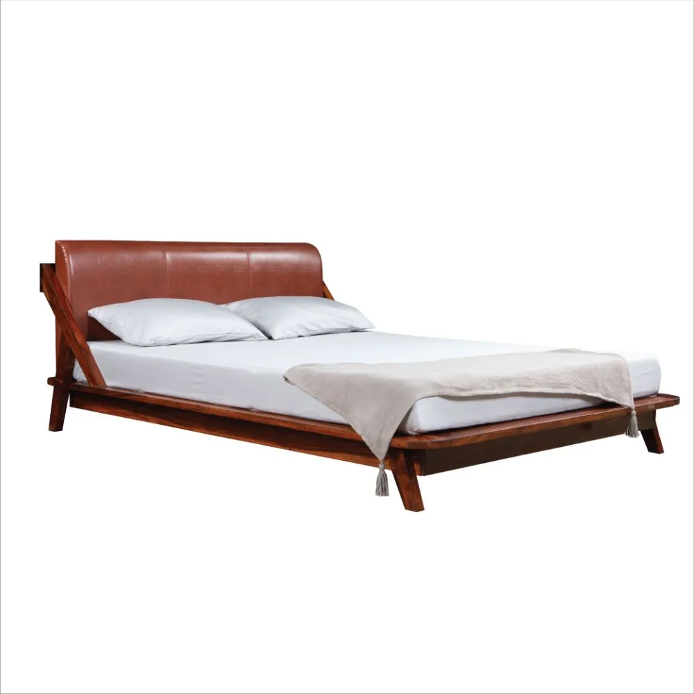 plush sheesham wood bed