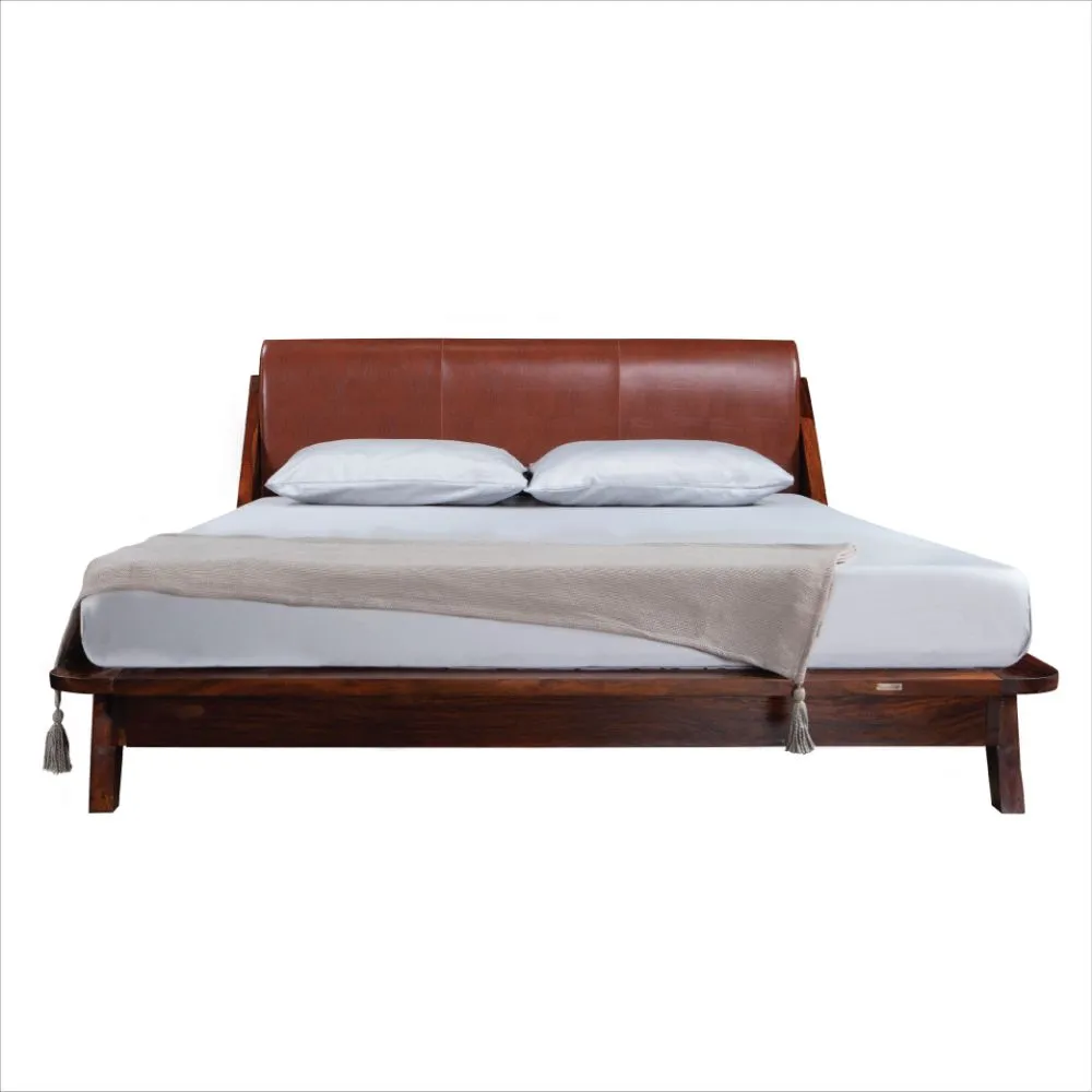 plush sheesham wood bed