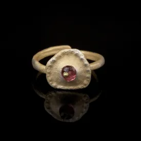 Sea Urchin Single Ring - Pink Tourmaline