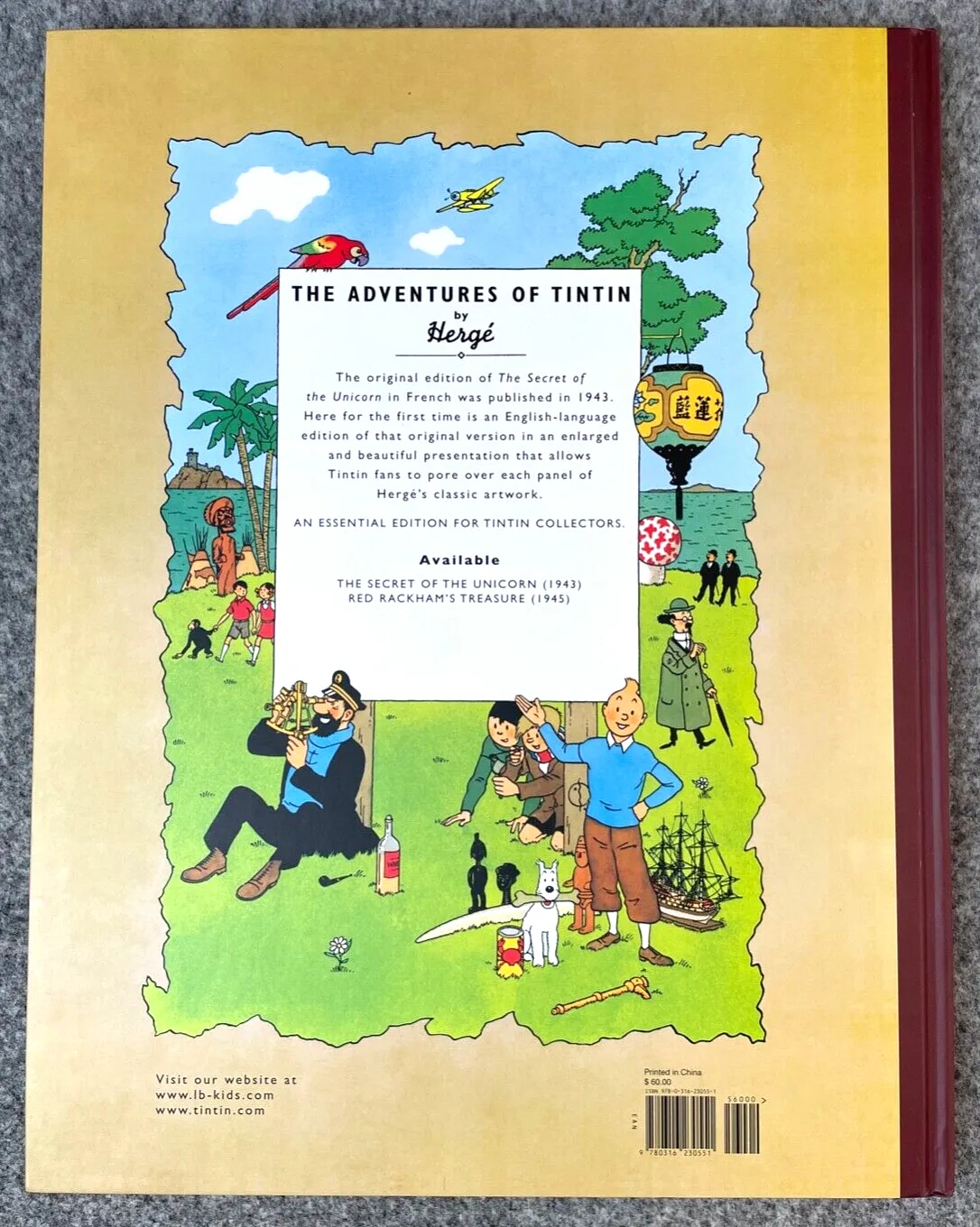 SECRET OF THE UNICORN Little Brown 2012 1st GIANT Facsimile Edition Tintin Book