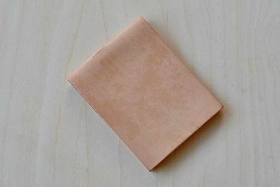 Simple Flap Wallet Natural Leather