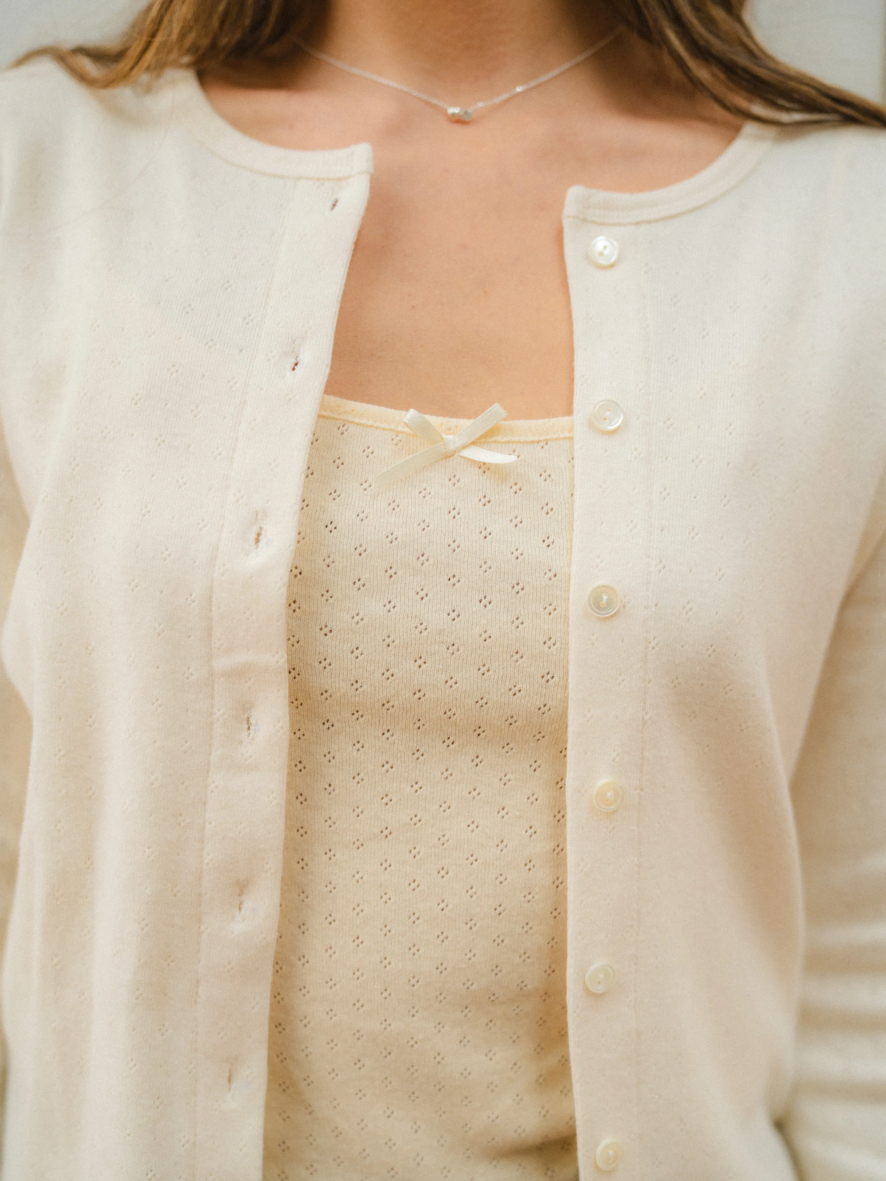 Smooth Cotton Cardigan