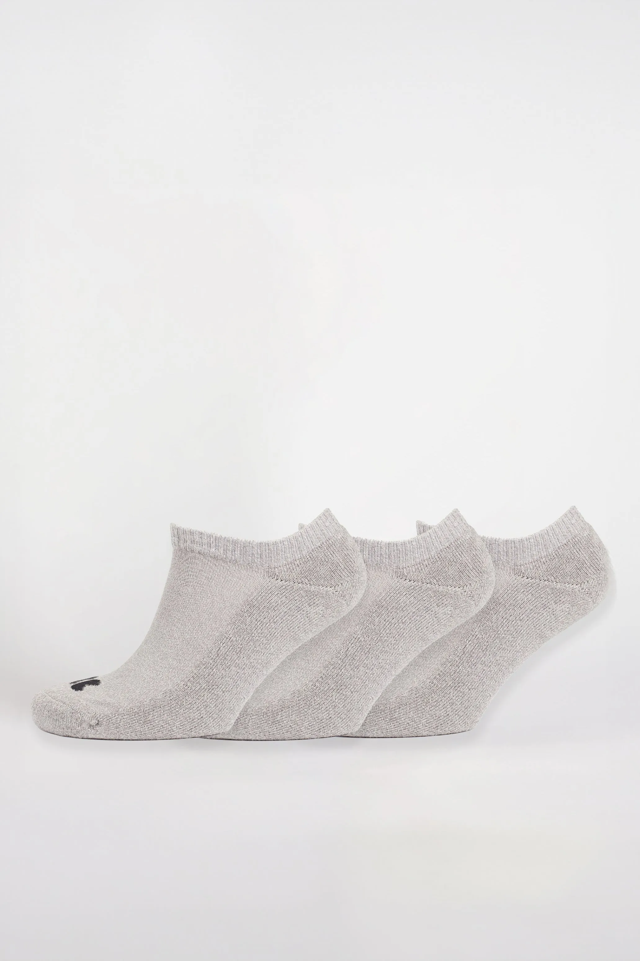 Sports Cotton Sock No Show 3 pack - Grey