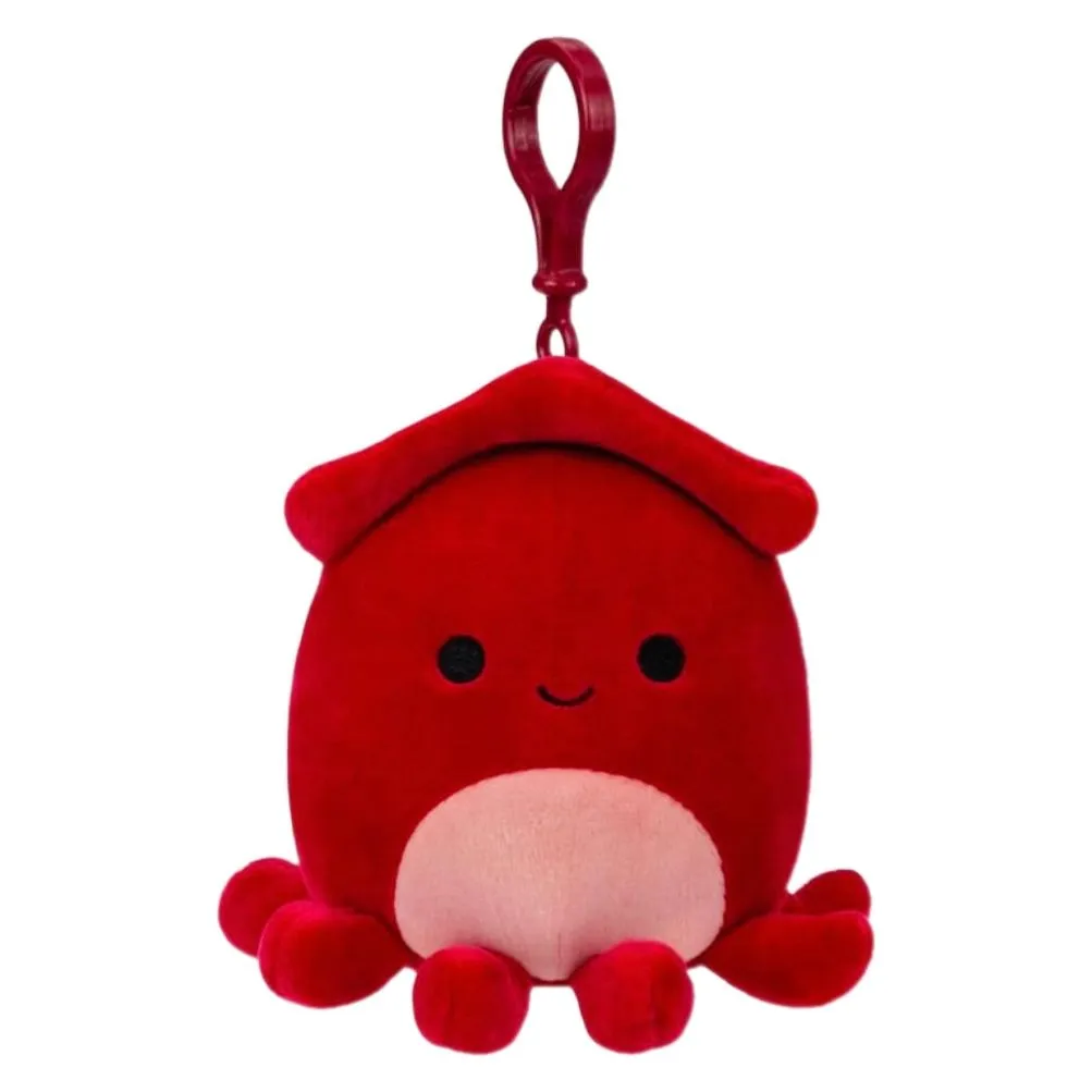 Squishmallow 3.5 Inch Altman the Squid Plush Clip