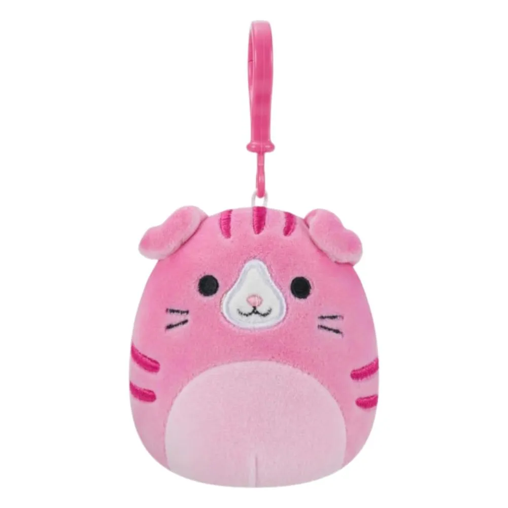 Squishmallow 3.5 Inch Geraldine the Cat Plush Clip