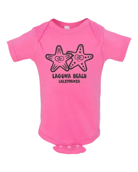 Starfish Toon Onesie - Raspberry