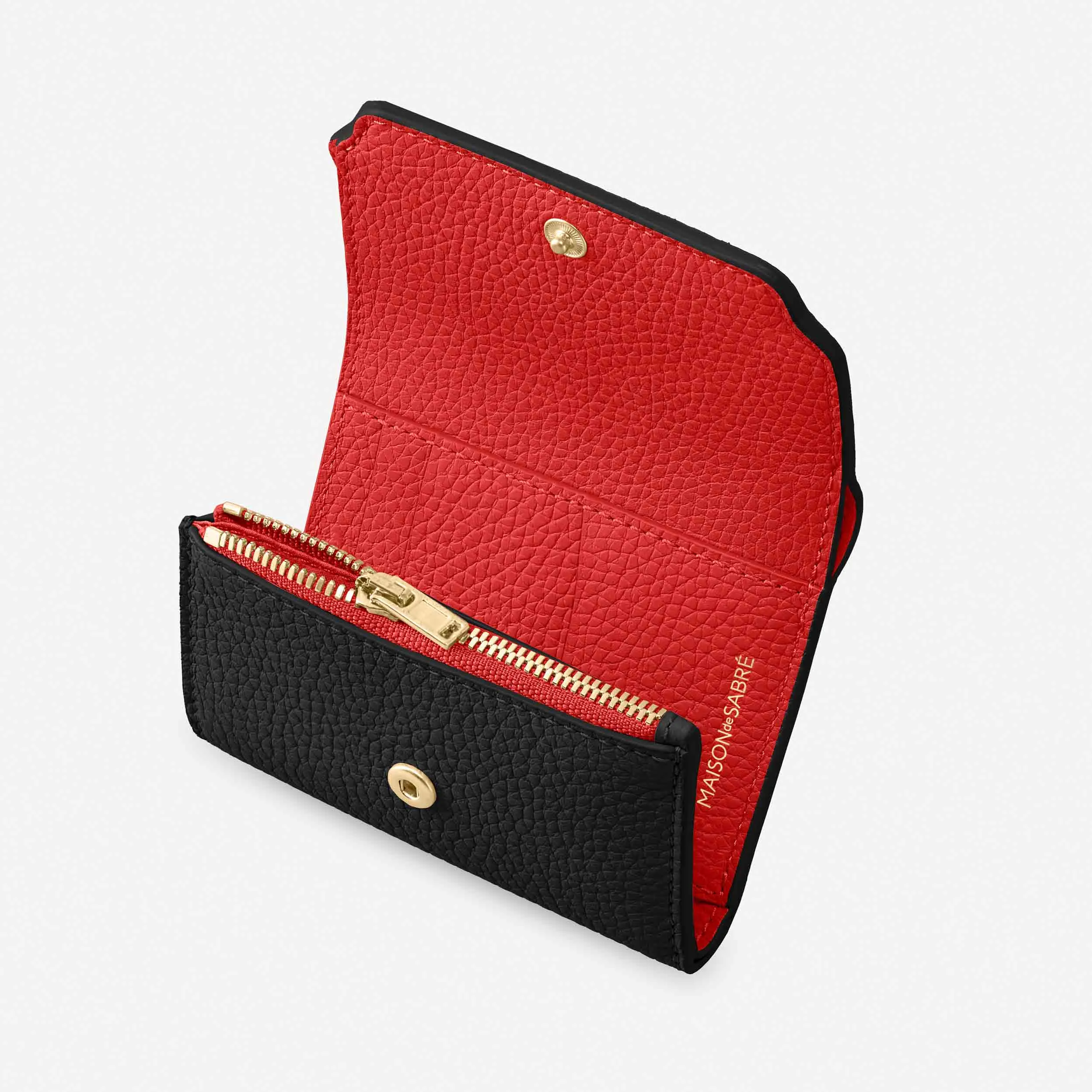 The Trifold Wallet - Rouge Noir