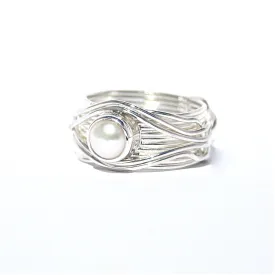 Tidal Pearl Sterling Silver Ring