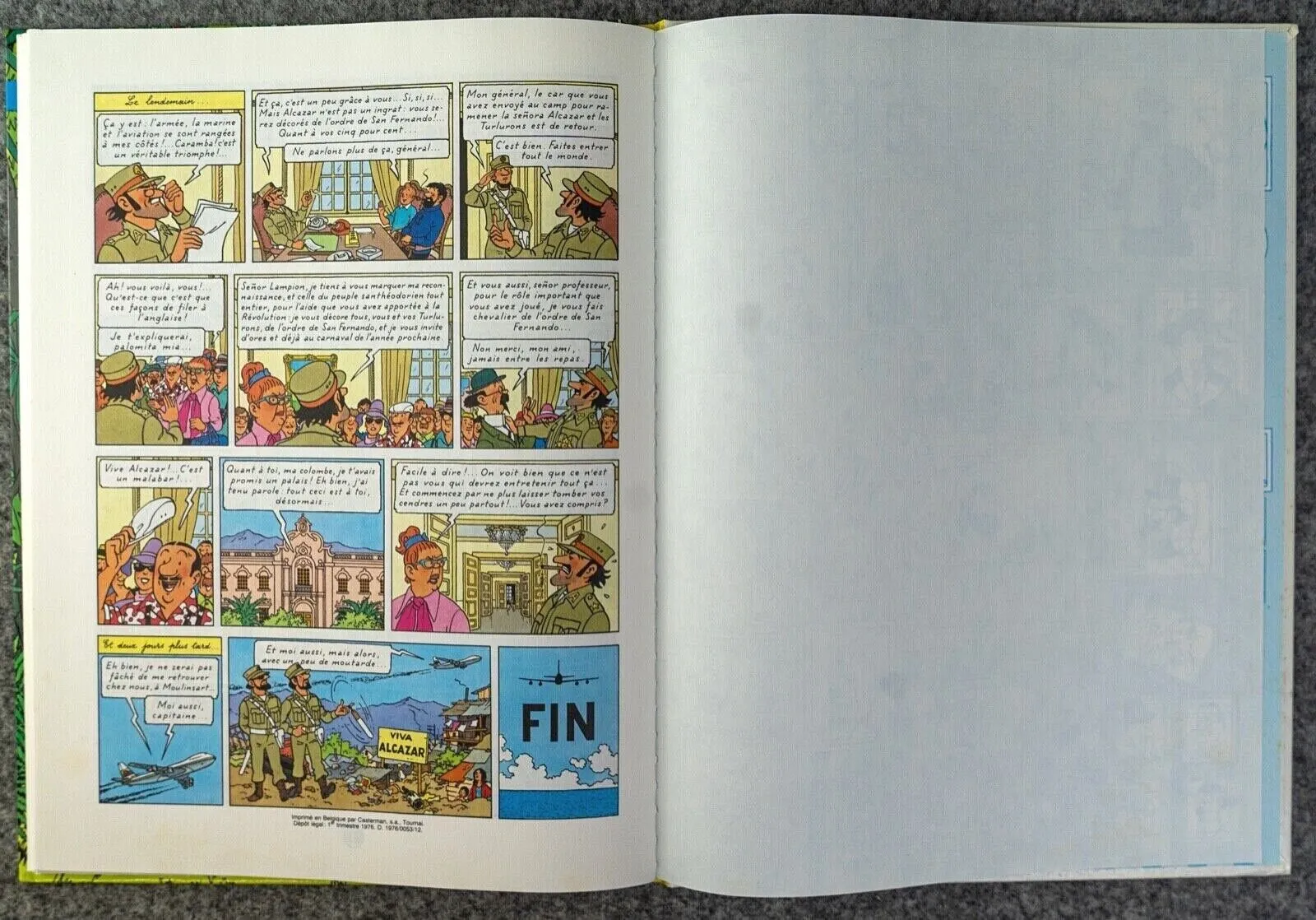 Tintin Et Les Picaros - Casterman Hardback French Tintin Book