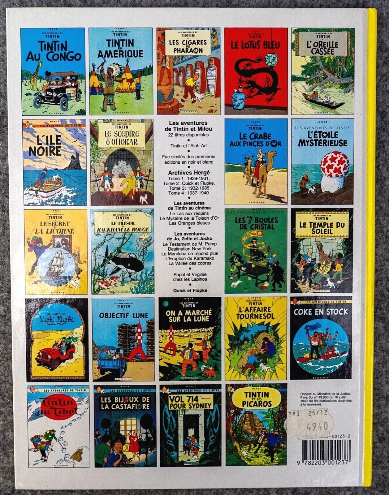 Tintin Et Les Picaros - Casterman Hardback French Tintin Book