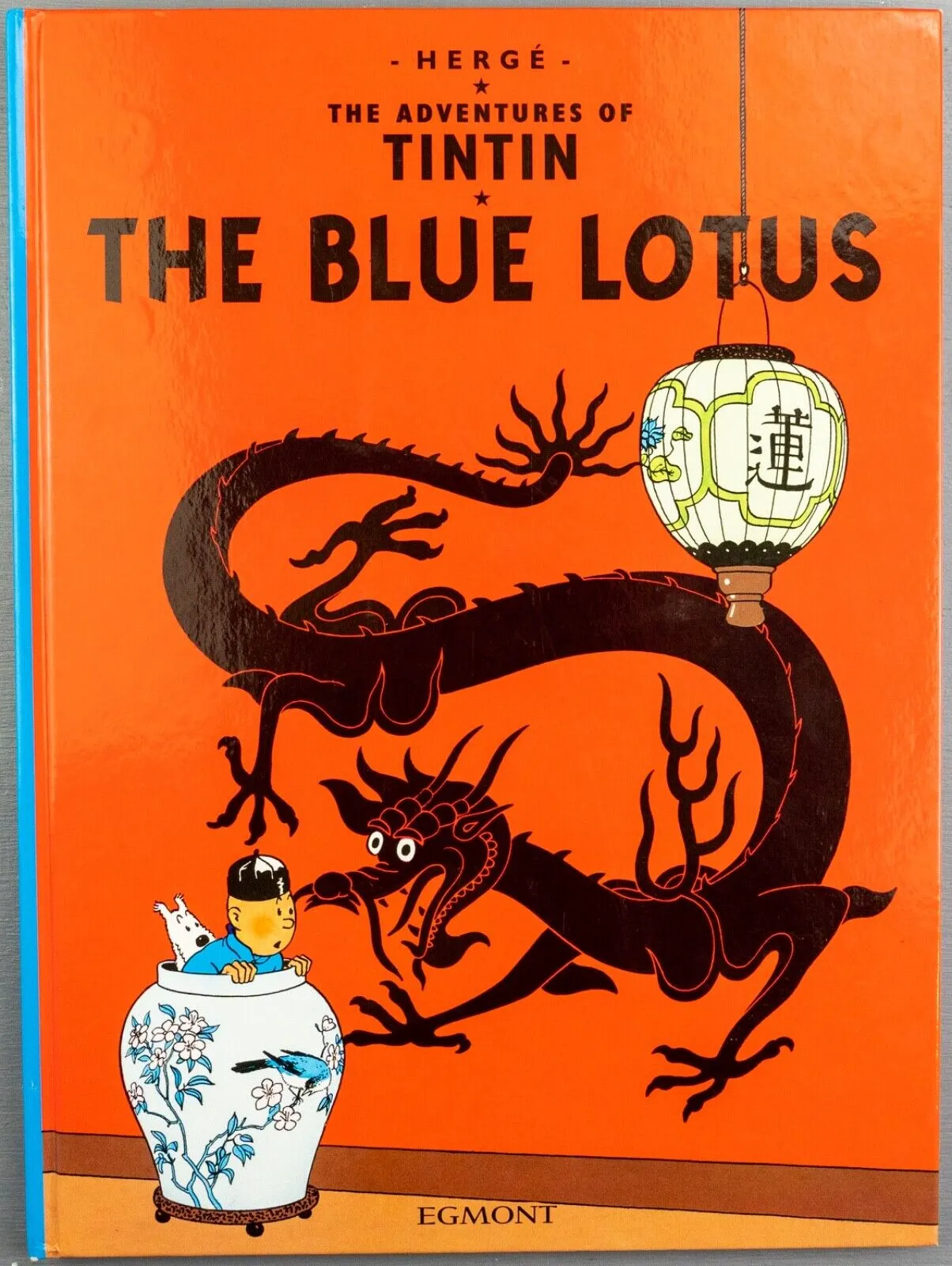 Tintin The Blue Lotus: Egmont 2000s Hardback Book UK Edition