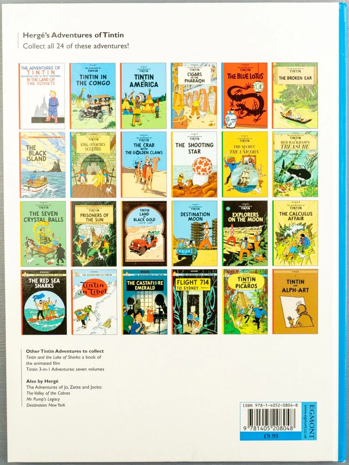 Tintin The Blue Lotus: Egmont 2000s Hardback Book UK Edition