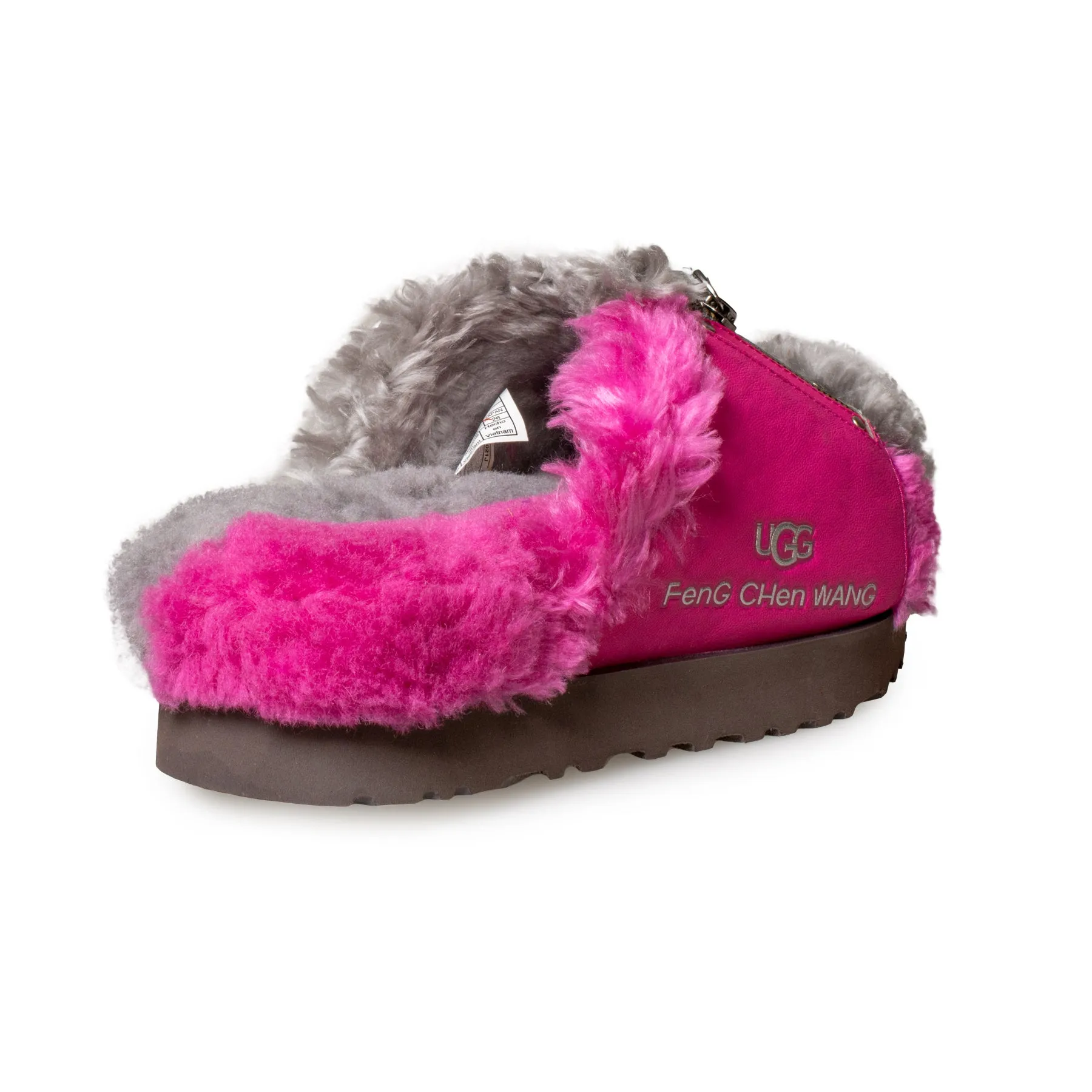 UGG X Feng Chen Wang Slide Pink Grey Slippers - Women's