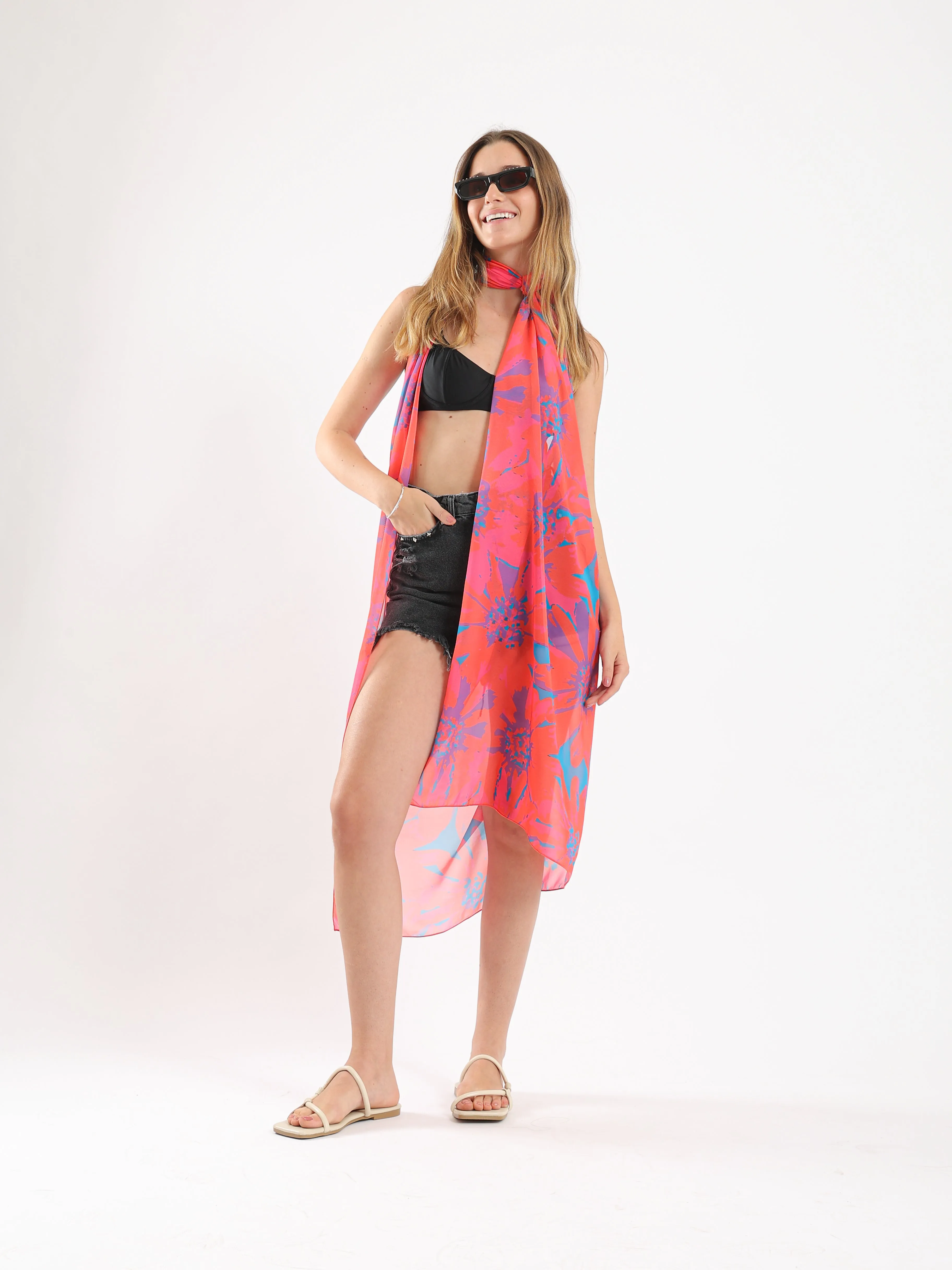 VIBRANT BLOOMS CONVERTIBLE SARONG