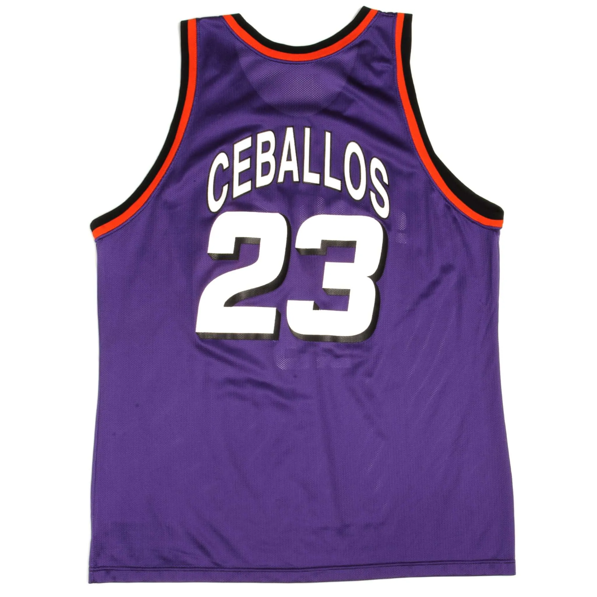 VINTAGE CHAMPION NBA PHOENIX SUNS CEBALLOS #23 JERSEY 1990-1994 SIZE 48 MADE IN USA