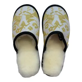 Vizier Medium White Slippers