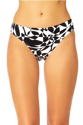 Women's Optical Illusion Basic Bikini Swim Bottom