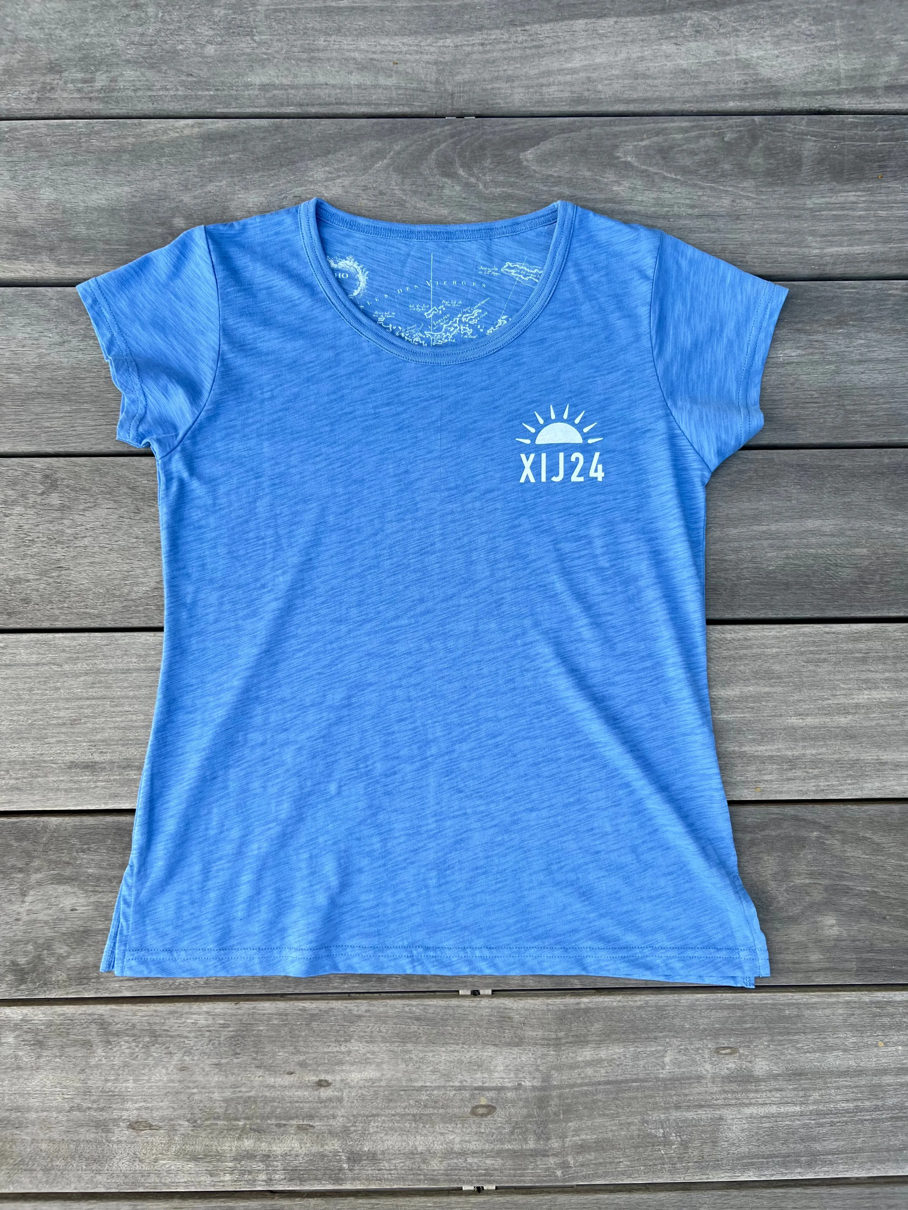 XIJ24 Island Names Women's Tee - Marine Blue